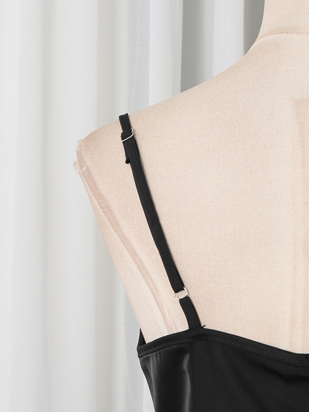 Spaghetti Strap Ruffle Slit Maxi Dress - Picture 12 of 16